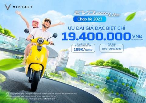 Vinfast Evo200 Lite chào Hè 2023 - giá 19,4 triệu đồng
